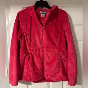 Free Country Vibrant Pink Plush Zip Hoodie